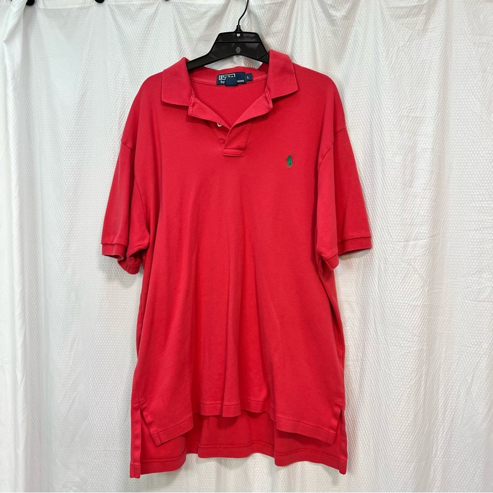 Polo by Ralph Lauren Men's Raspberry Red Polo Shirt, Size L